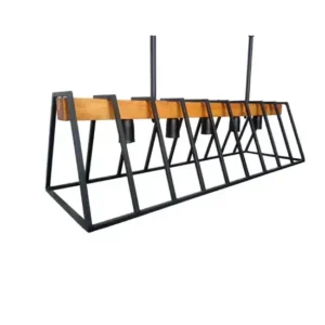 لوستر چوب و فلز کانتری مدل 20140