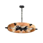 لوستر چوب و فلز مدل لنگر